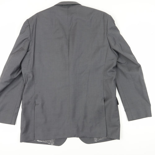 Pierre Cardin Men's Grey Wool Blazer 44 Regular