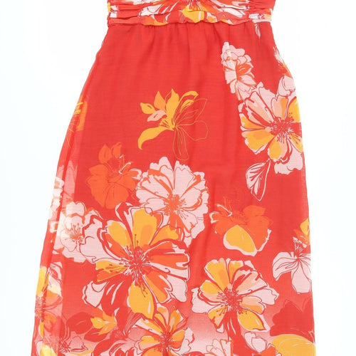 Jasper Conran Women's Floral Maxi Dress, Red, Size 12