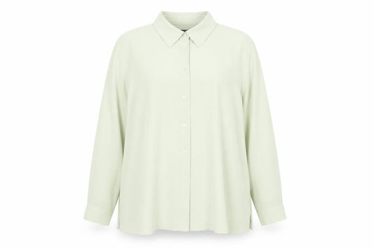 Front view of Windsmoor Women's Ivory Button-Up Shirt, size 18