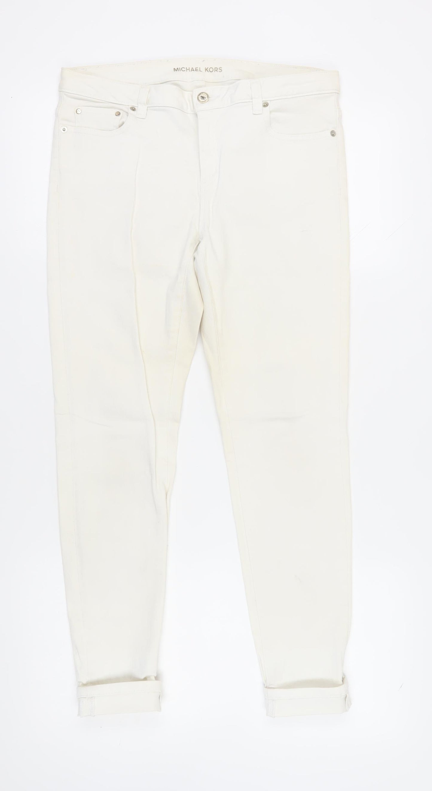 Michael Kors Women's Ivory Skinny Jeans, Size 8