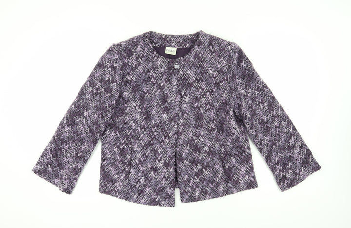 Eastex Women's Purple Chevron Blazer, Size 16