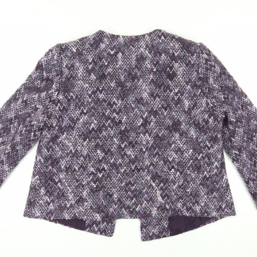 Eastex Women's Purple Chevron Blazer, Size 16