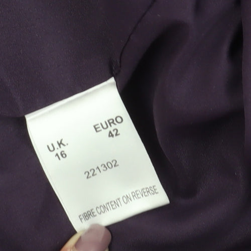 Eastex Women's Purple Chevron Blazer, Size 16