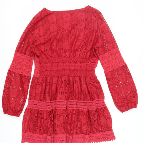 Joe Browns Women's Red A-Line Short Dress, Size 16