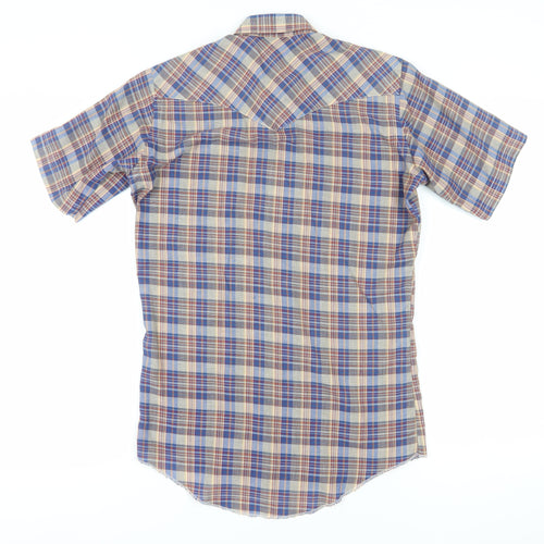 Wrangler Men's Multicoloured Plaid Cowboy Cut Shirt