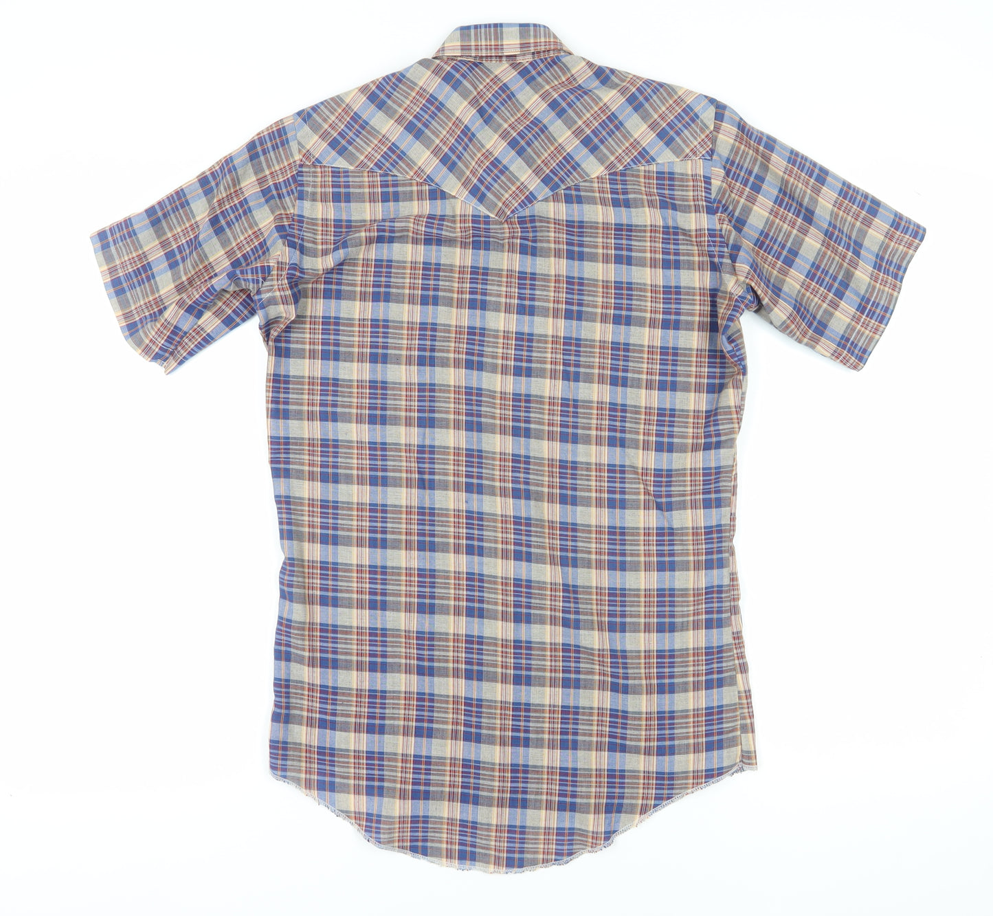 Wrangler Men's Multicoloured Plaid Cowboy Cut Shirt