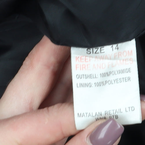 Glacier Point Women's Black Parka Jacket Size 14