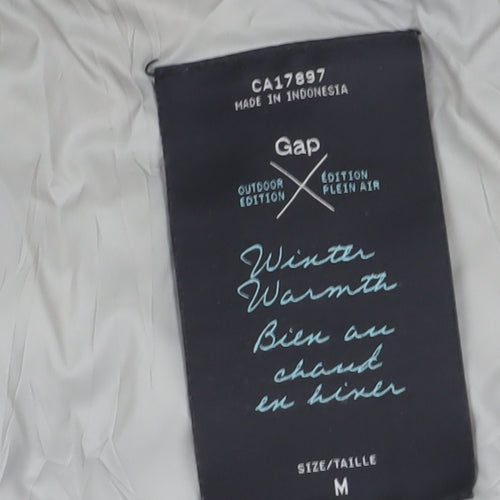 Gap Women’s Grey Hooded Puffer Waistcoat M