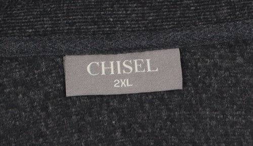 Chisel Men's Black 2XL Basic Fleece Jacket
