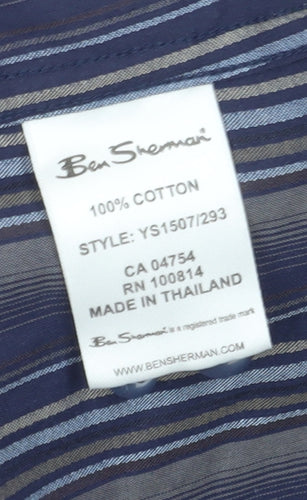 Ben Sherman Men's Striped Shirt S Multicoloured Button-Up