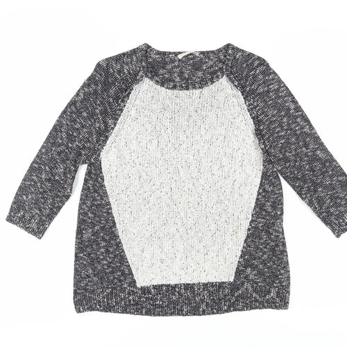 Women's Multicoloured Pullover Knit Jumper Size 8