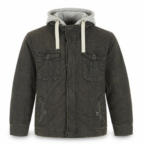 Burton Men's XL Green Military Hooded Jacket