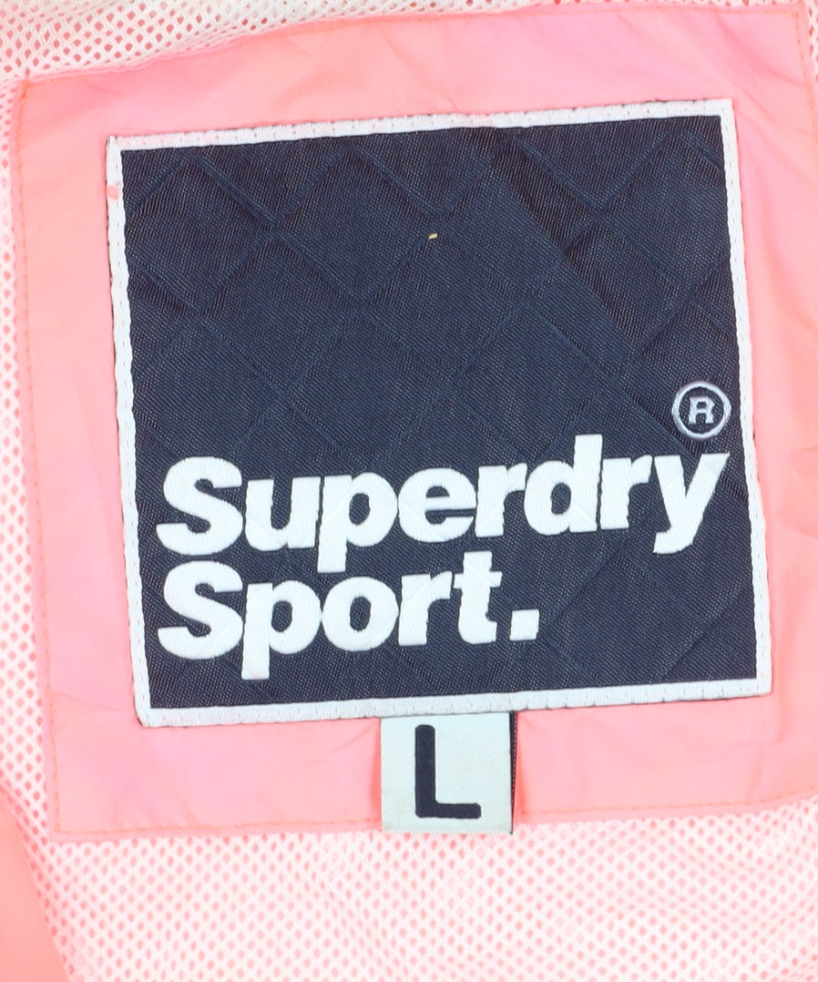 Superdry Women’s Pink Windbreaker Jacket L