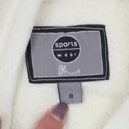 Sportswear Women's Ivory Fleece Jacket Size 8