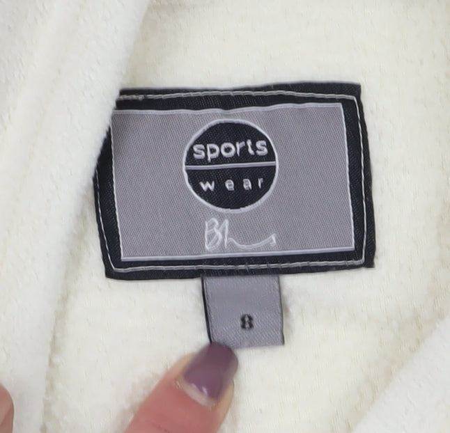 Sportswear Women's Ivory Fleece Jacket Size 8