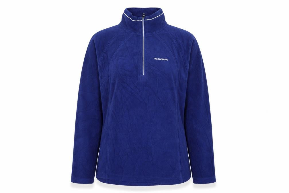 Front view of Craghoppers Women's Blue Fleece Pullover, size 10