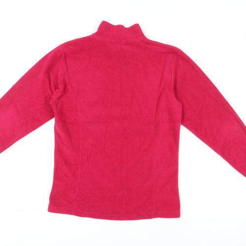 Boomerang Women's Red Henley Zip Sweatshirt Size 14