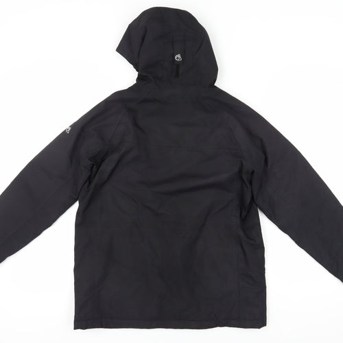 Craghoppers Boys Black Insulated Parka Coat, Age 13, Winterproof