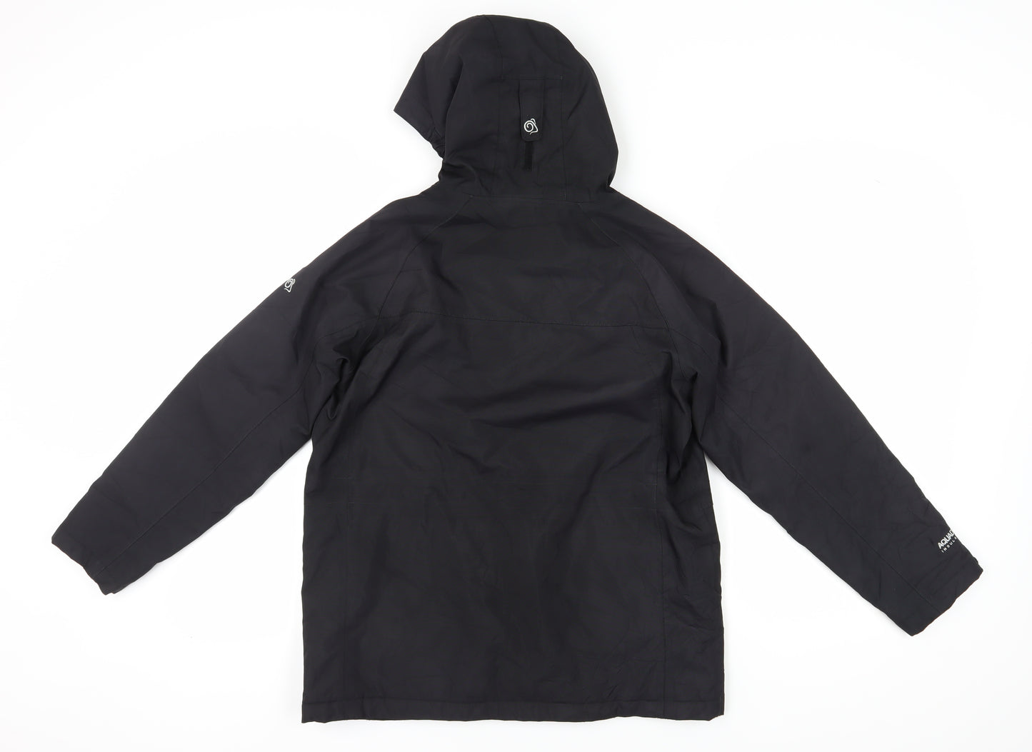 Craghoppers Boys Black Insulated Parka Coat, Age 13, Winterproof