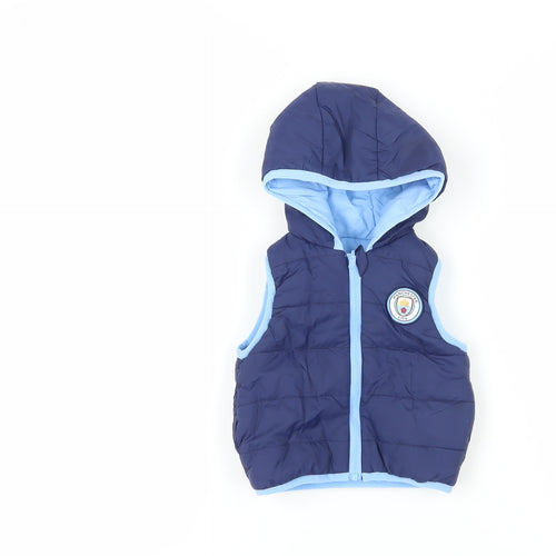 Manchester City Unisex Baby Blue Puffer Jacket 6-9 Months