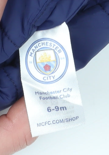 Manchester City Unisex Baby Blue Puffer Jacket 6-9 Months