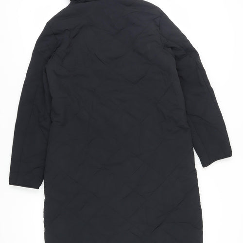 Marks & Spencer Women's Black Hooded Coat Size 10