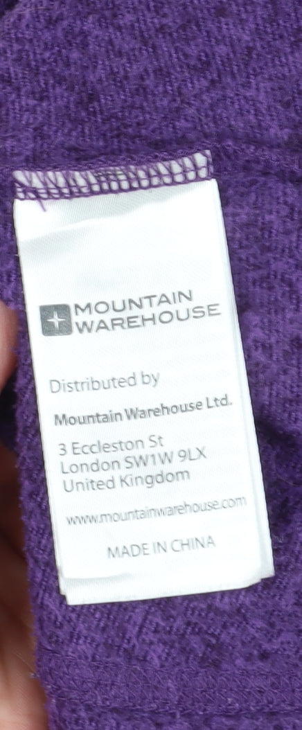 Mountain Warehouse Women's Purple Fleece Jacket Size 18
