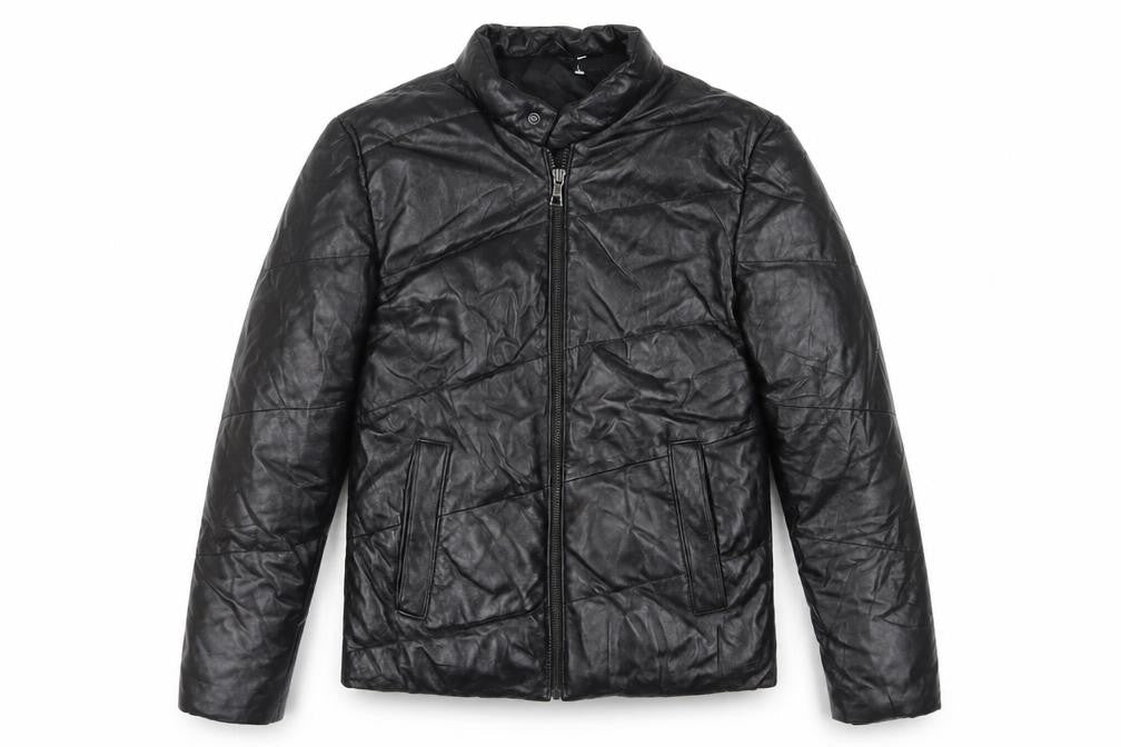 Front view of EHE boys’ black jacket m, autumn winter lined full zip
