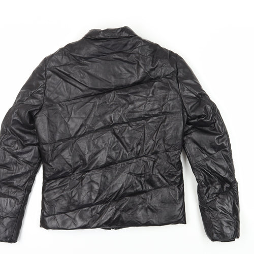 EHE Boys Black Jacket M, Autumn Winter Lined Full Zip