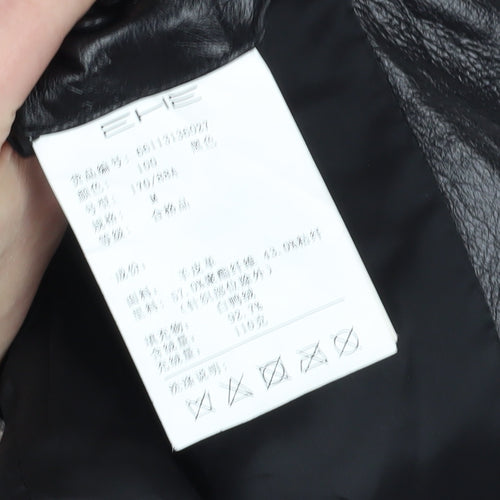EHE Boys Black Jacket M, Autumn Winter Lined Full Zip