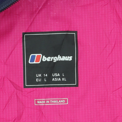 Berghaus Women's Blue Mid-Length Rain Jacket, Size 14, Waterproof