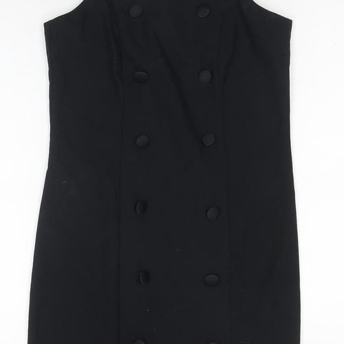 Topshop Women's Black Strappy Dress Size 6