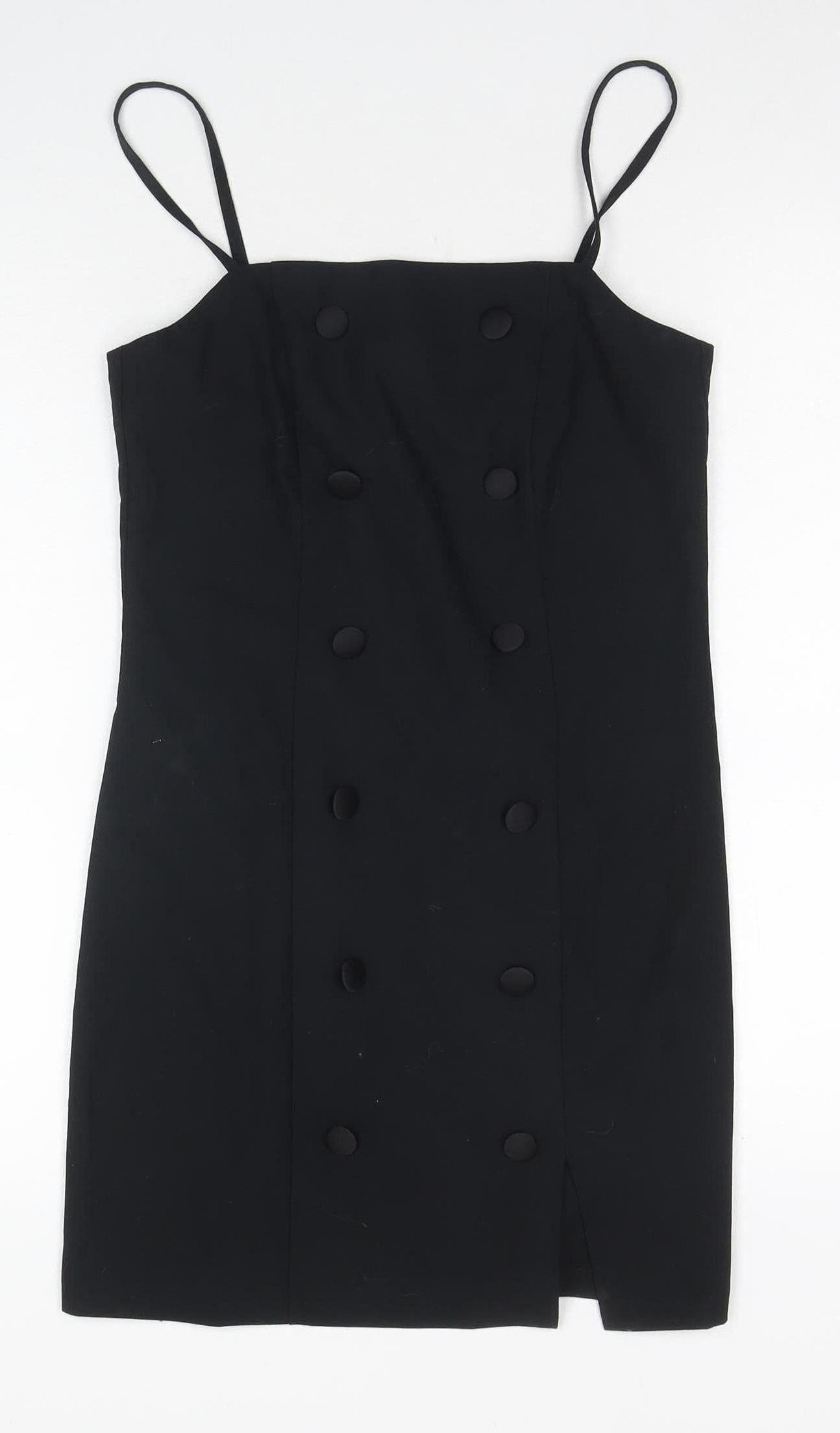 Topshop Women's Black Strappy Dress Size 6