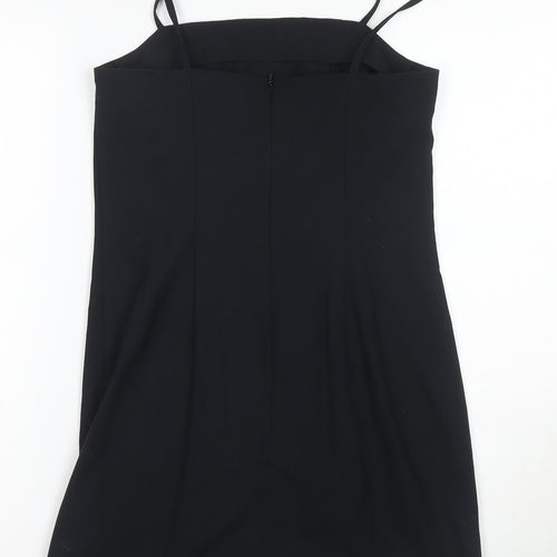 Topshop Women's Black Strappy Dress Size 6