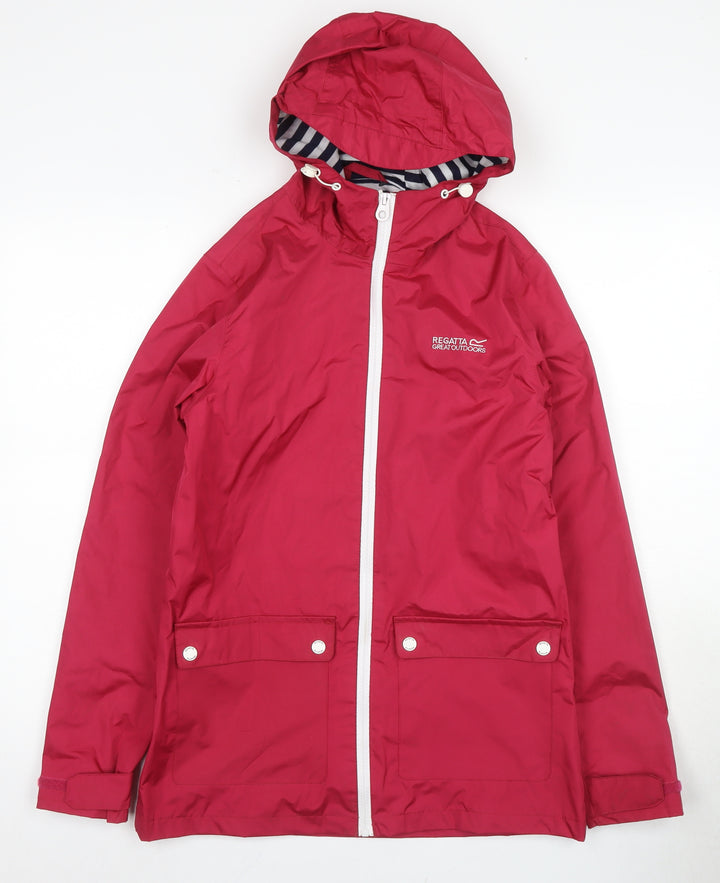 Regatta Women's Red Waterproof Rain Jacket Size 8