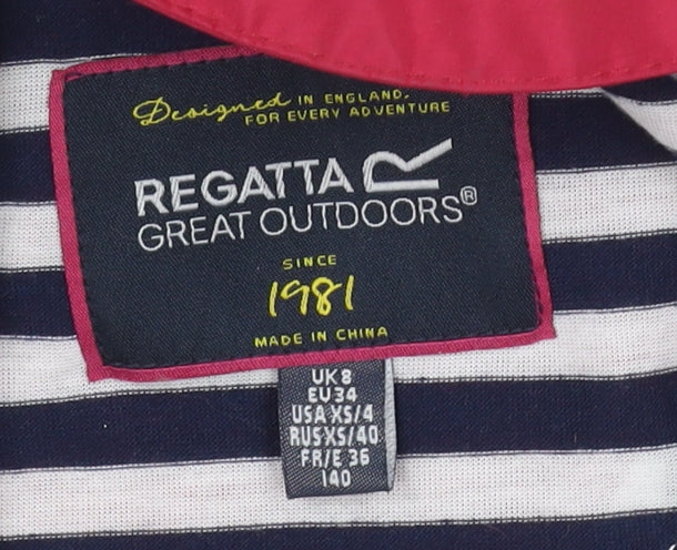 Regatta Women's Red Waterproof Rain Jacket Size 8
