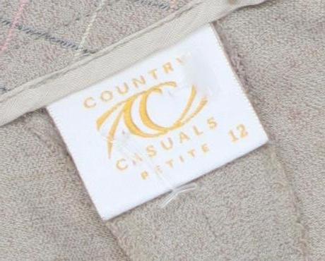 Country Casuals Women's Beige Petite Trousers Sz 12