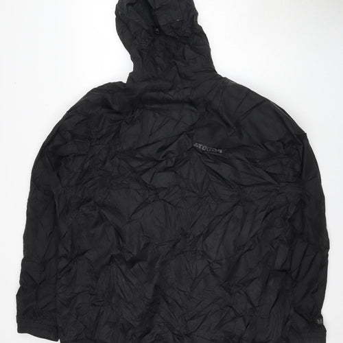 TOG24 Men's 2XL Black Hooded Rain Jacket