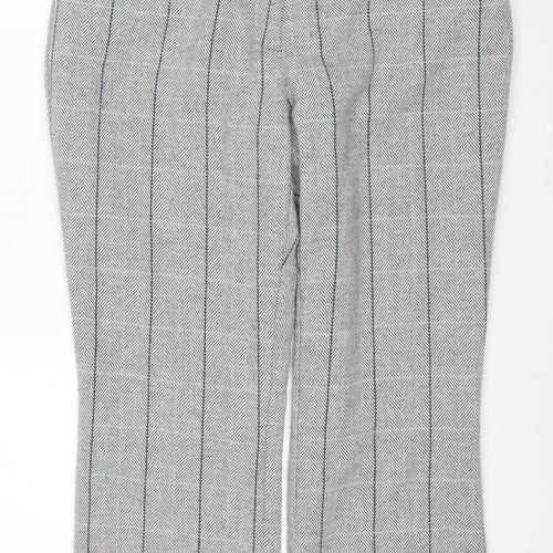 Cotton Traders Women's Grey Striped Trousers Size 14