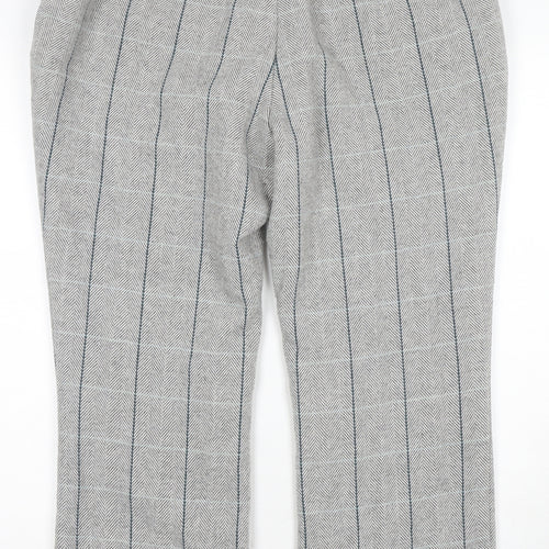 Cotton Traders Women's Grey Striped Trousers Size 14
