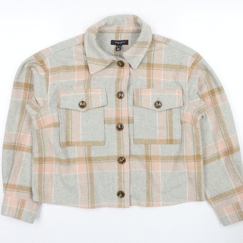 New Look Women's Multicoloured Petite Checked Jacket