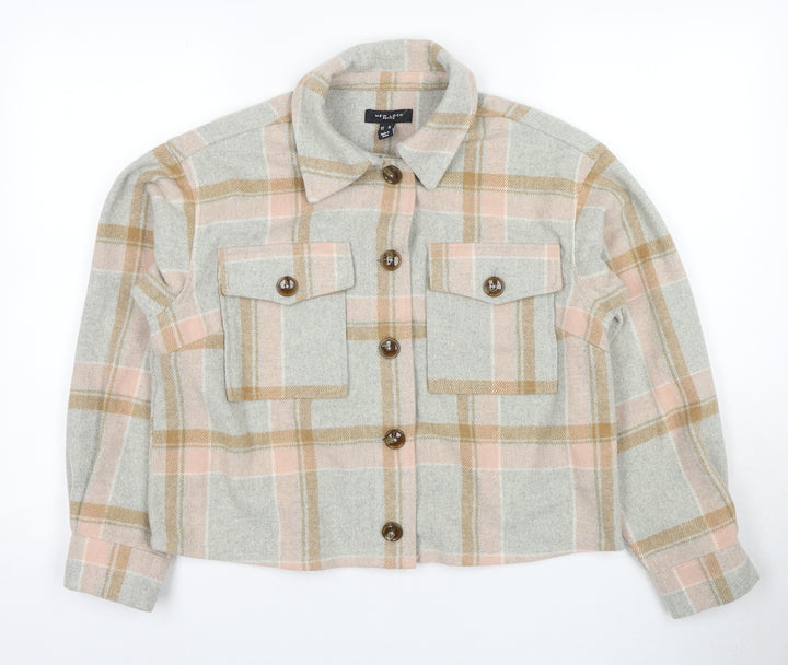New Look Women's Multicoloured Petite Checked Jacket