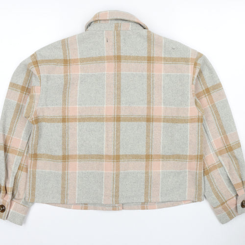 New Look Women's Multicoloured Petite Checked Jacket