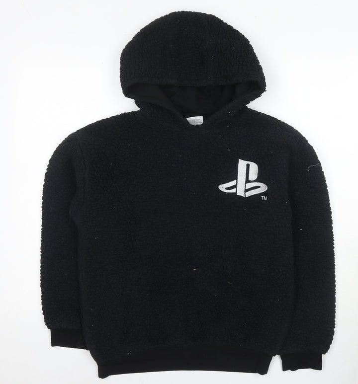 PlayStation Boys Black Pullover Hoodie 14-15 Years
