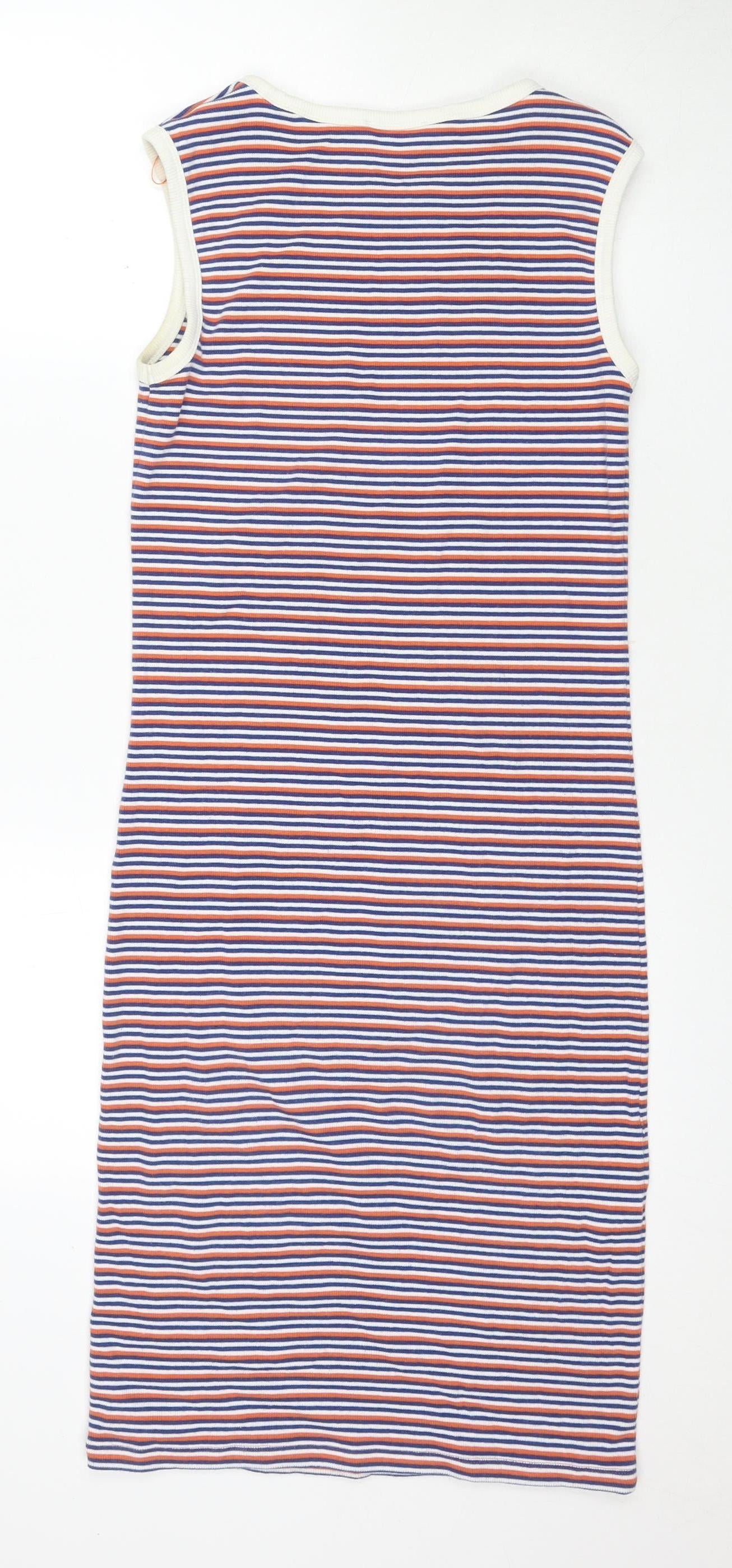 Ego Women's Multicoloured Striped Jersey Dress M