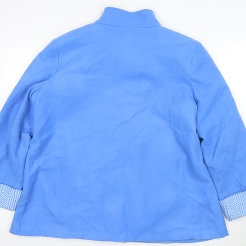 Anne De Lancay Women's Blue Basic Jacket L