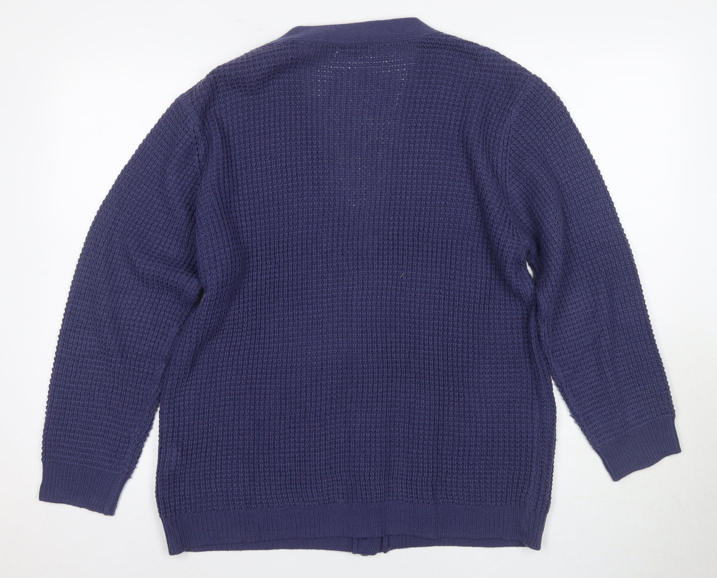Damart Women's Blue Cardigan Size 18 Long Sleeve