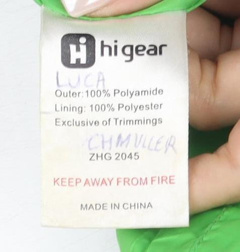 Higear Boys Green Windbreaker Jacket 3-4 Years