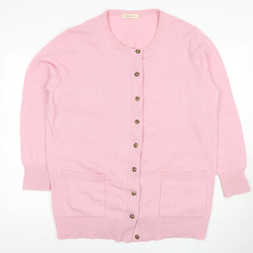 Woolovers Women's Pink Cardigan XL - Casual Knit