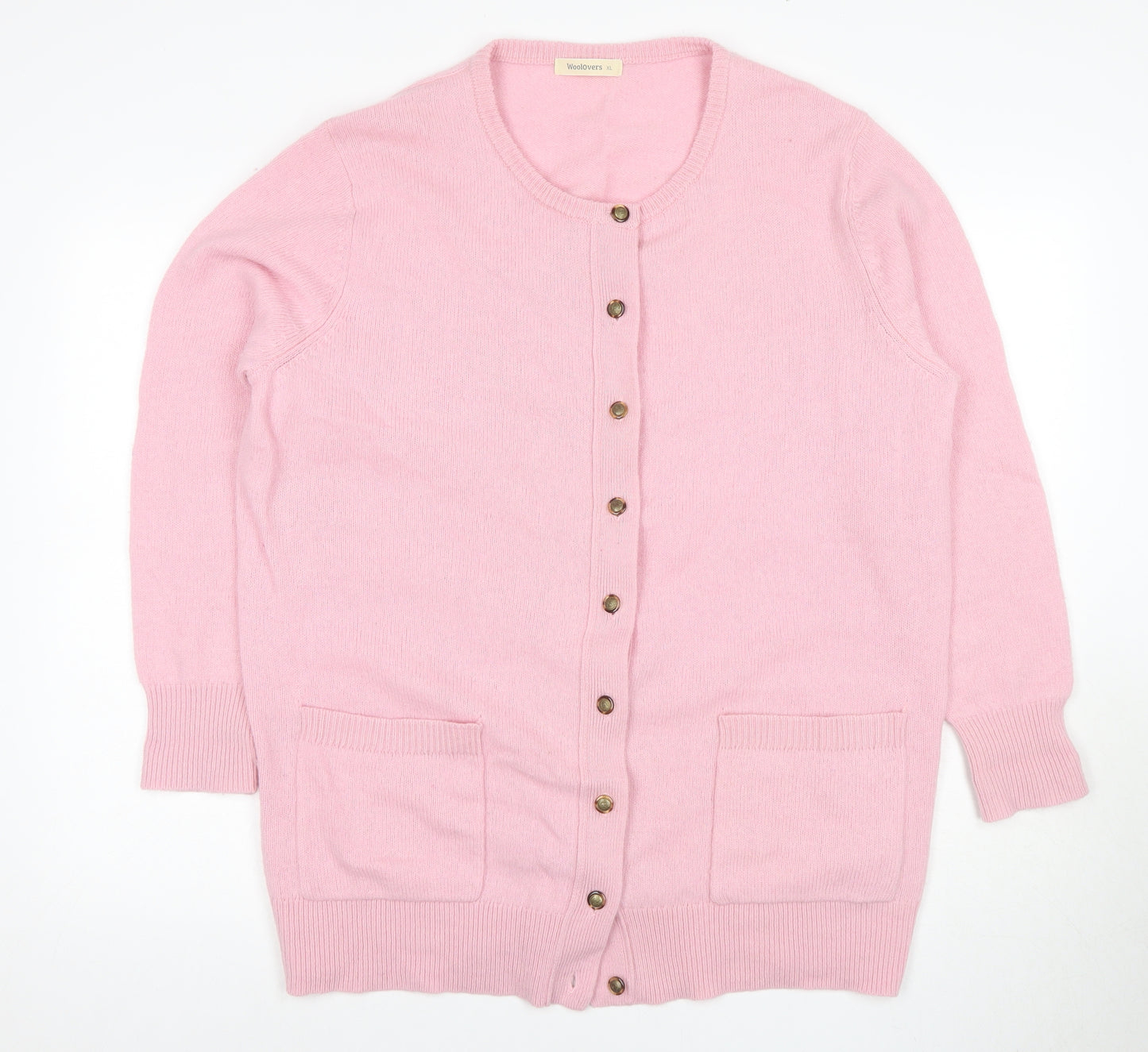 Woolovers Women's Pink Cardigan XL - Casual Knit